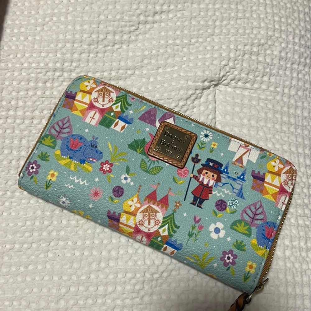 Dooney and Bourke Disney Small World wallet